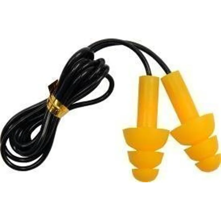 EAR PLUGS W. CORD SILICONE 28dB 50 PAIRS