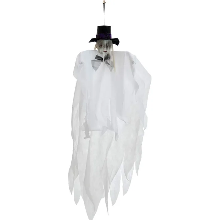 EUROPALMS Halloween Figur Frau mit Hut, 70cm