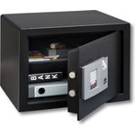 BURG-WÄCHTER Möbeltresor mit elektronischem Zahlenschloss und Fingerscan-Modul, Zur Wand- und Bodenbefestigung, PointSafe P 3 E FS