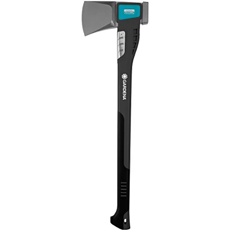 GARDENA Spaltaxt 2800 S: Vielseitige Axt für verschiedene Holzarbeiten, Antihaftbeschichtung, Edelstahl-Schlagschutz, Hammerfunktion, 70 cm (8719-48)