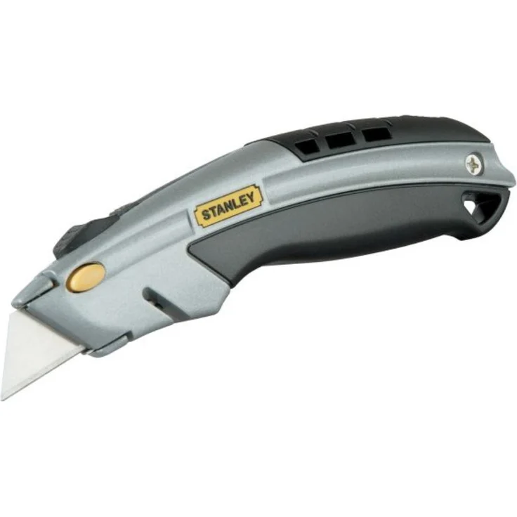 Stanley Schnellwechsel Profimesser (einziehbare Klinge, in 5 Positionen fixierbar, werkzeugloser Klingenwechsel) 0-10-788 – Bild 1