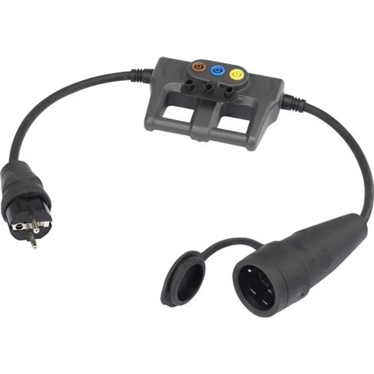 VOLTCRAFT DLA-1L 16 Messadapter Schutzkontakt 16A - Schutzkontakt 16A