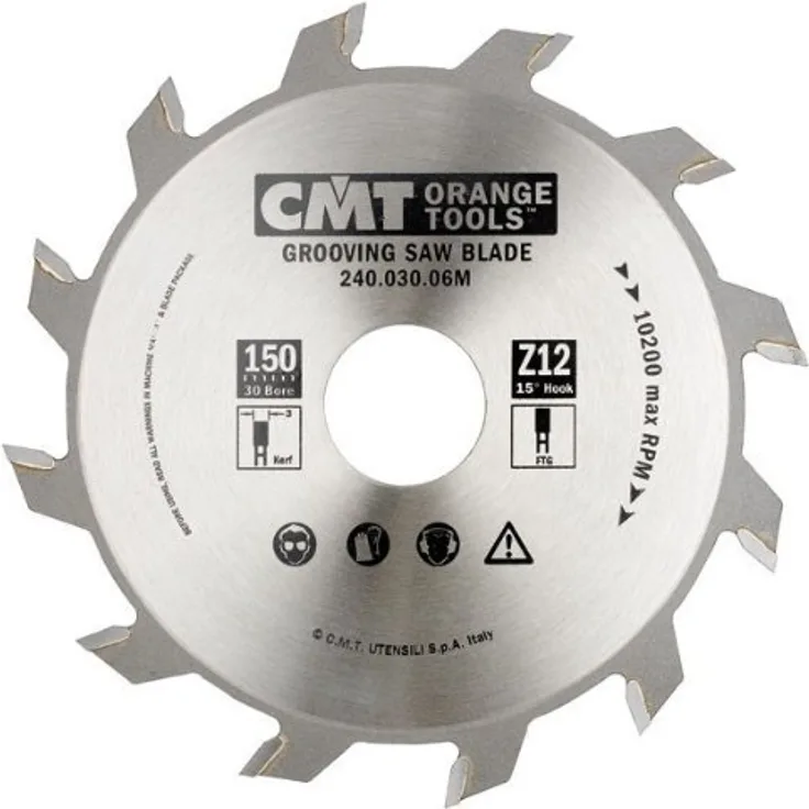 CMT Orange Tools 240.060.07 M ? Kreissägeblatt für gerade Nutfräser 180 x 6 x 30 Z 18