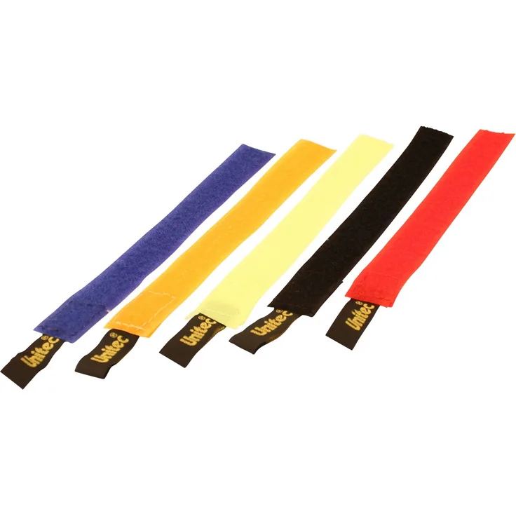 Unitec Klett-Kabelbinder 20 x 170 mm, 10 Stück, farblich sortiert