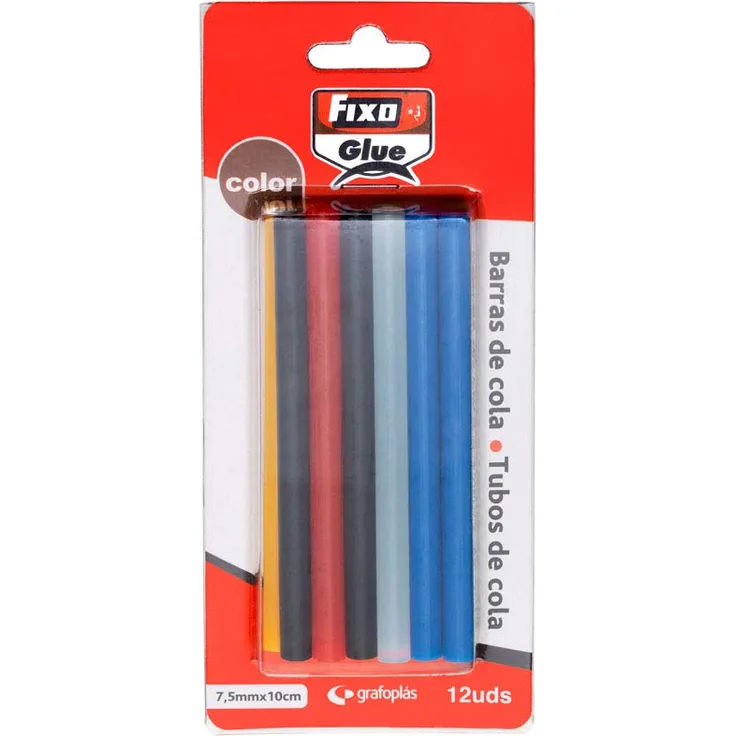 Fixo 58699 12 Klebestifte farbig