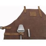 Boska Mr. Smith Kulinarische Schürze, Küchenhelfer, Kochschürze, Grillschürze, Braun, 85 cm, 955050