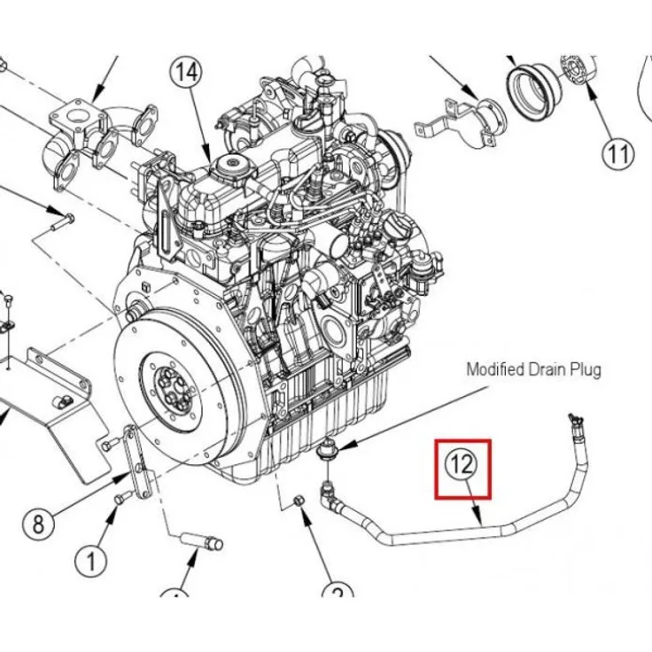 Nilfisk Original 56510205 Entfernter Ölablass Ersatzteil