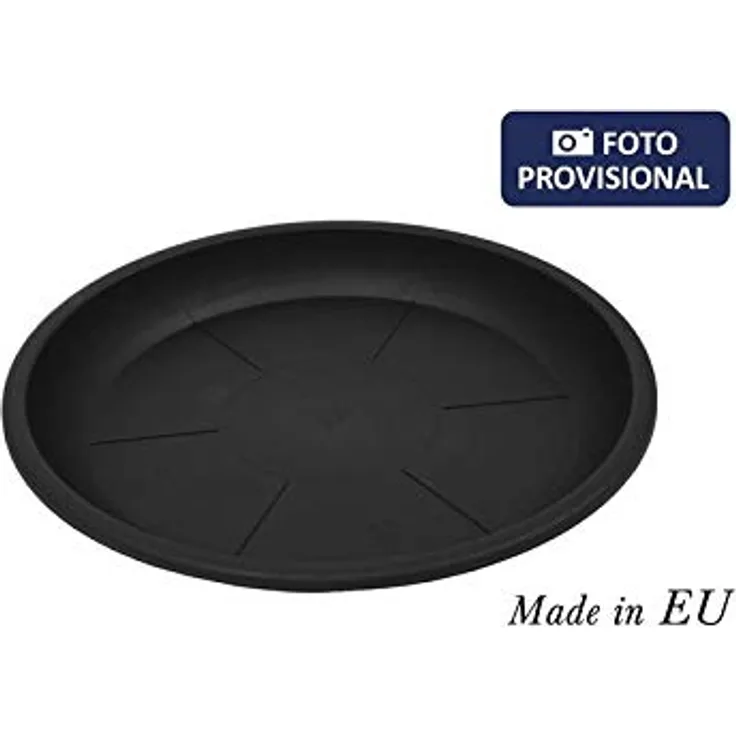 Squares 43204 Untersetzer für Blumentopf, Schwarz, 30 cm