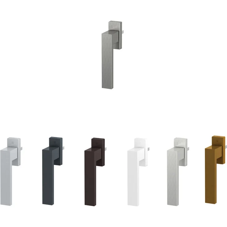 Fenstergriff Rasterolive Fensterolive Metall 45° Rasterung Edelstahl Optik F9 – Bild 1