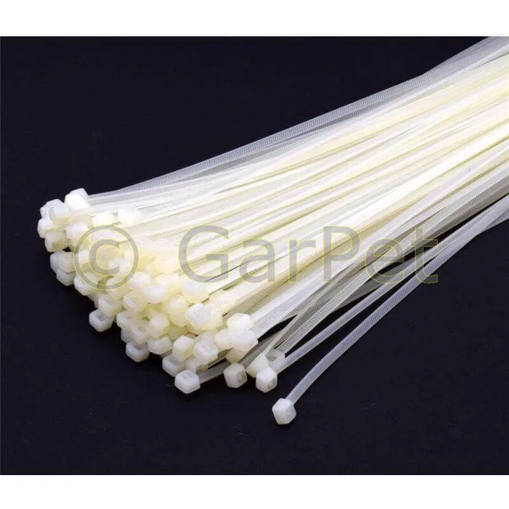 Profi Kabelbinder Transparent Set Sortiment weiss 250 x 3,6 mm 100 St.