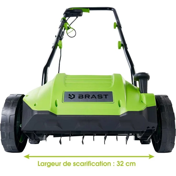 BRAST Vertikutierer Elektro Rasenlüfter 1500 Watt 32cm Arbeitsbreite Kombi Gerät Moosentferner – Bild 1