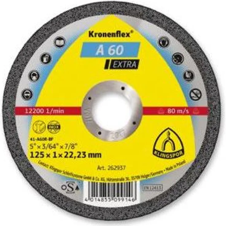 Trennscheiben A 60 Extra - 125 x 1 mm (25er Pack) - Klingspor