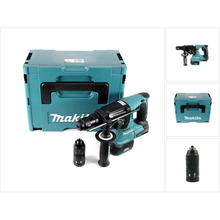 Makita DHR243ZJ 18 V Brushless Li-ion Akku Bohrhammer SDS-Plus Aufnahme + Makpac - ohne Akku, ohne Ladegerät – Bild 1