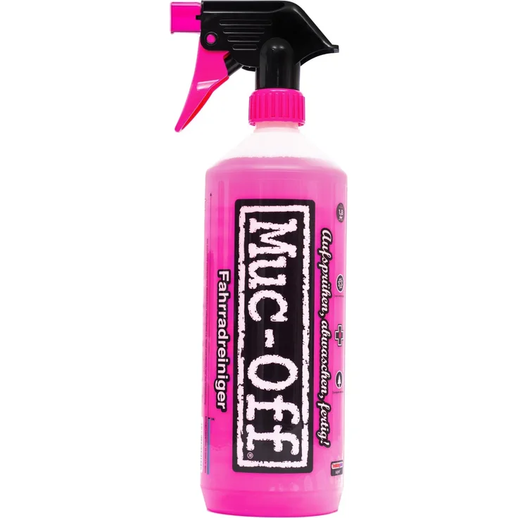 Muc Off Bike Cleaner Sprühflasche 1 Liter Fahrradreiniger einfach aufsprühen und abwaschen auf Alkalibasis Nano Tech Formel