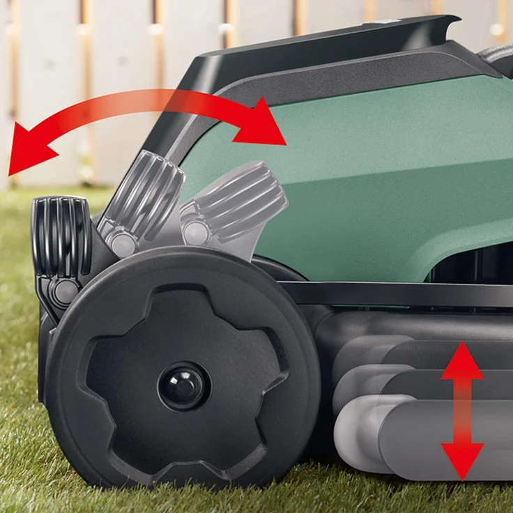 Bosch Akku Rasenmäher CityMower 18 - 1 Akku, 18 Volt System, Rasenflächen bis 300 qm, im Karton - 0 600 8B9 A00, 32 cm Schnittbreite – Bild 5