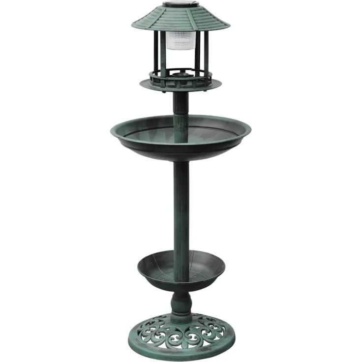 Solar Vogeltränke mit Futterhaus