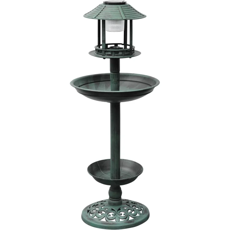 Solar Vogeltränke mit Futterhaus