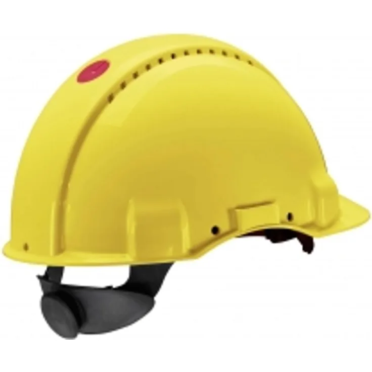 3M Peltor Schutzhelm G3000, G30NUY, mit 3M Uvicator Sensor, ABS, mit Schweißband und Ratschensystem, belüftet, gelb