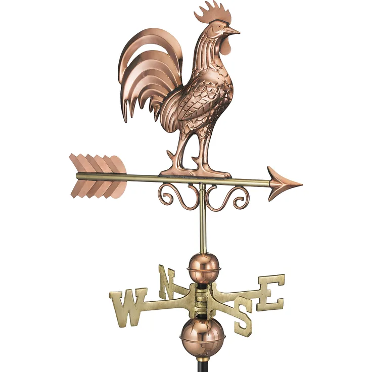 Good Directions Wetterfahne Bantam Red Hahn Reines Kupfer