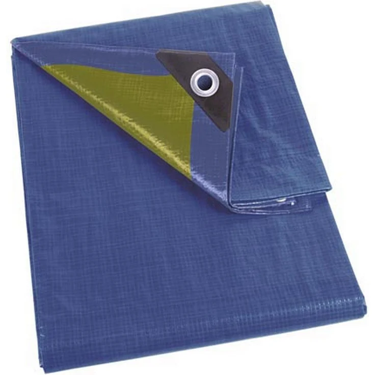 Perel 110-0304 Abdeckplane Stark, Blau-khaki, 3 x 4 m – Bild 1