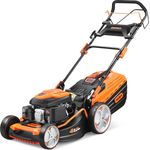 Fuxtec FX-RM4839P, 47 cm Schnittbreite, Benzin-Rasenmäher, 3000 Watt Leistung, 139 ccm Hubraum, 60 l Fangkorbvolumen