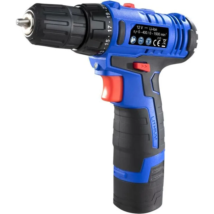 Akku-Bohrschrauber 2-Gang 12 Volt WA2BS12 - Westfalia