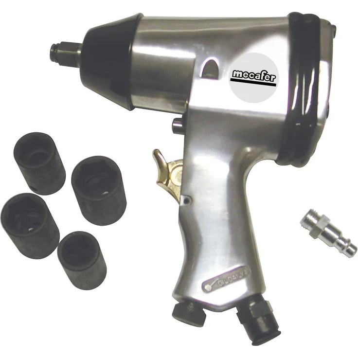 Mecafer 150157 CC12 Schlagschrauber 1-2 Zoll + Stecknüsse 15-17-19-21