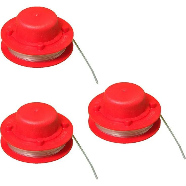 IKRA 13001552-3 Ersatzspulen (A) 3er-Set Fadenspulen für Rasentrimmer