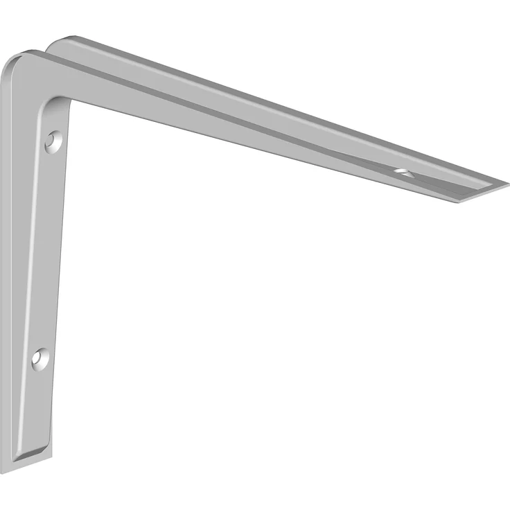 Regalkonsole Alido - Regalträger - 5 Größen - 3 Farben - 2 Stück - Regalwinkel weiß - 155 x 220 mm – Bild 1