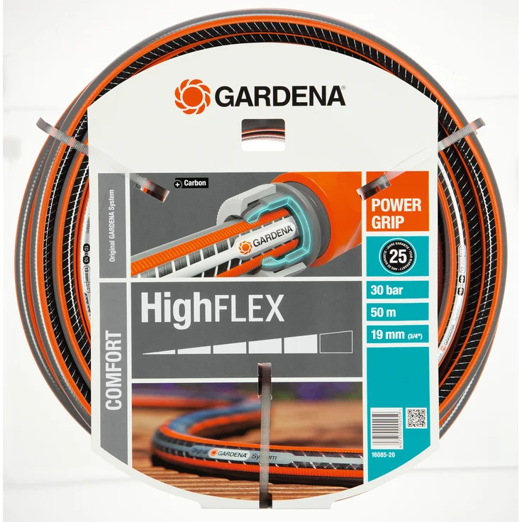 GARDENA Comfort HighFLEX Schlauch 19 mm (3-4 Zoll), 50 m: Gartenschlauch mit Power-Grip-Profil, 30 bar Berstdruck, hochflexibel, formstabil, UV-beständig, verpackt (18085-20) – Bild 3