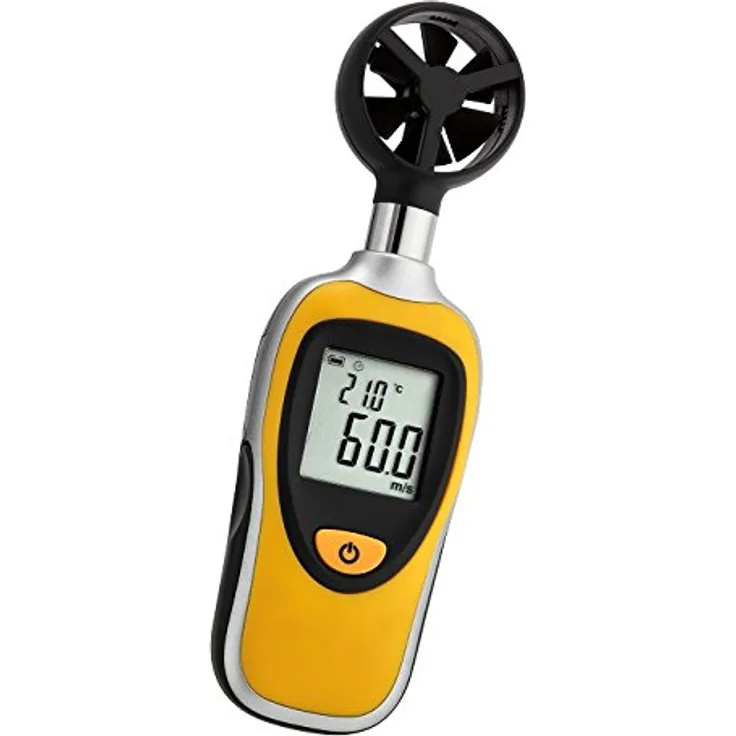 TFA Dostmann Wind Bee Windmessgerät, einfache Messung der Windgeschwindigkeit, Temperaturanzeige, Stativgewinde