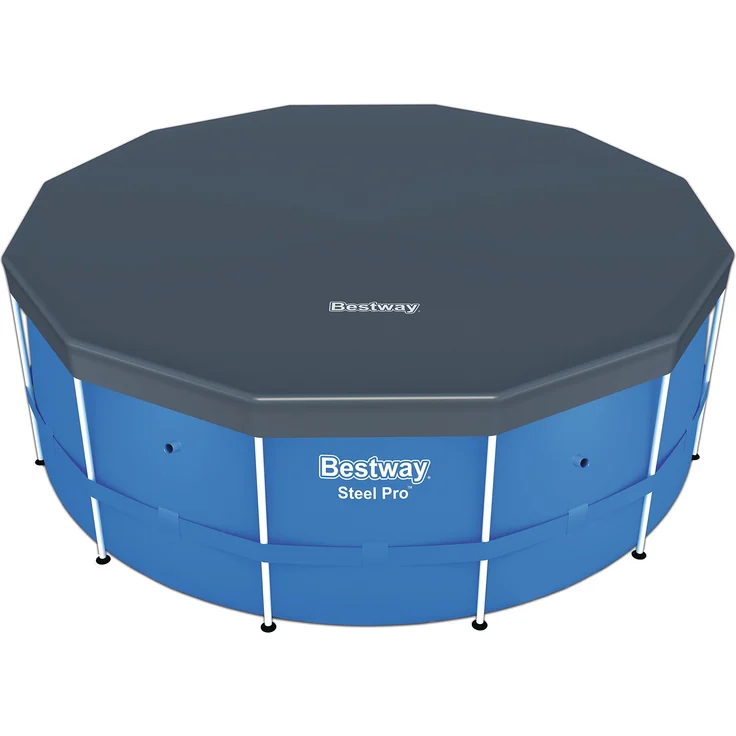 Bestway Flowclear Abdeckplane, für Frame Pool Ø366 cm und Stahlwand Pool Ø360 cm – Bild 1
