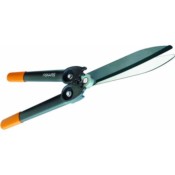 Fiskars PowerGear II Getriebe-Heckenschere, Antihaftbeschichtet, Rostfreie Stahl-Klingen, Länge 57 cm, Schwarz-Orange, HS72, 1000596 mittelgroß – Bild 3