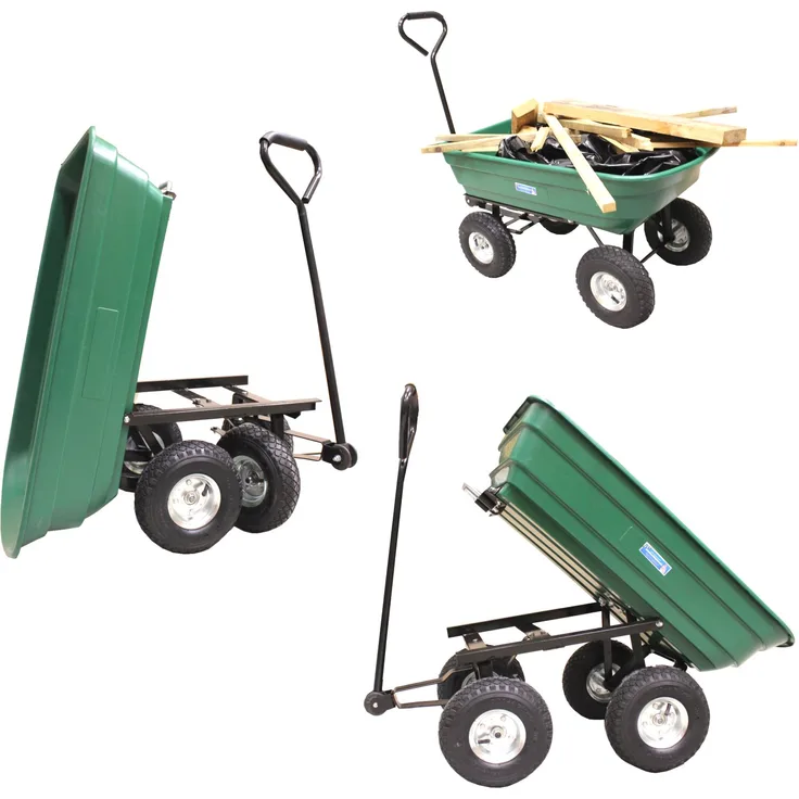 Gartenwagen Kippfunktion Transportwagen Handwagen Bollerwagen Anhänger 300 kg
