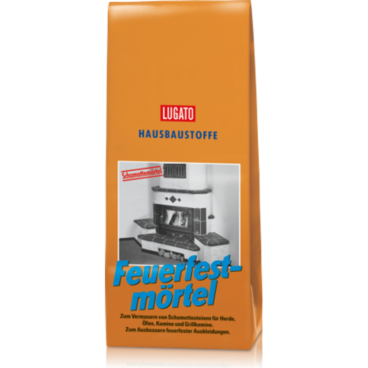Lugato Feuerfestmörtel 2 kg Öfenmörtel Schamottemörtel Nr. 4090 Feuerfest