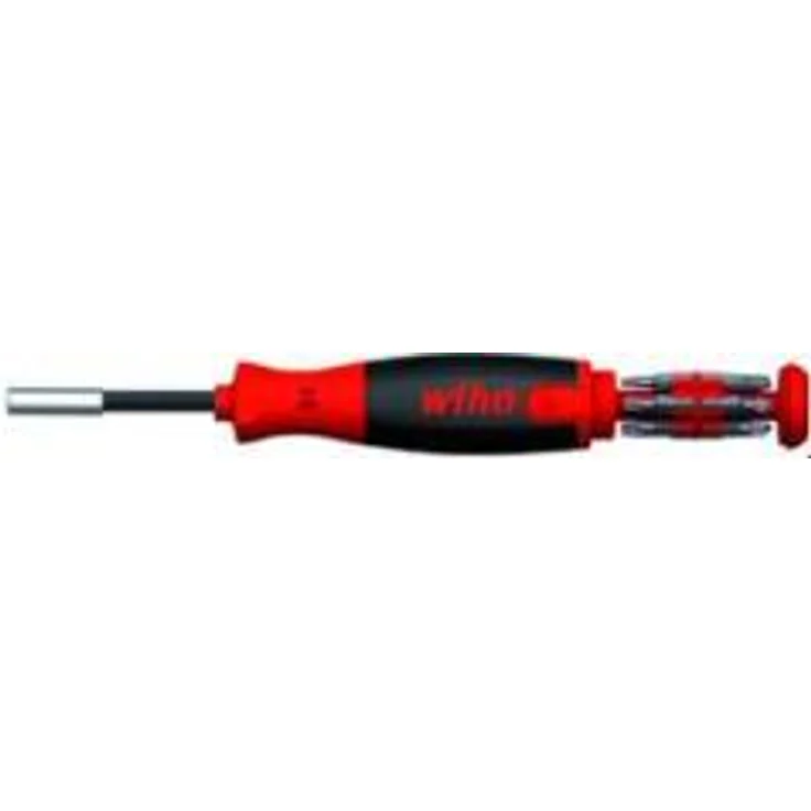 Wiha Schraubendreher mit Bit Magazin LiftUp 25 magnetisch gemischt mit 12 Bits, 1-4'' (38600), Bits im Griff, langlebig, universell, Bitsatz, Bithalter, platzsparend, kompakt, stabil - Preisvergleich – Bild 1