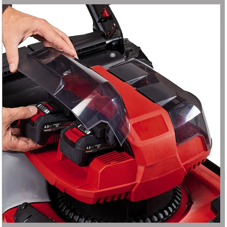 Einhell Akku-Rasenmäher GE-CM 36-47 HW Li Kit Power X-Change - Li-Ion, 36 V, bis 500 m², 47 cm Schnittbreite, 6-stufige Schnitthöhenverstellung, inkl. 2 x 4,0 Ah-Akku und 2 x Ladegerät - – Bild 3