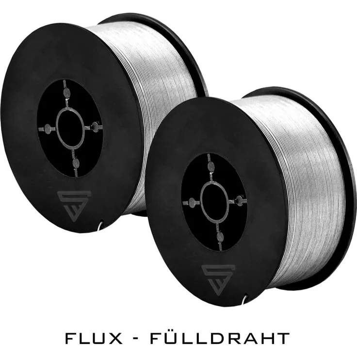2 x MIG MAG Premium Fülldraht E71T-GS Ø 0,8 mm S100- D100 Rolle 1 kg