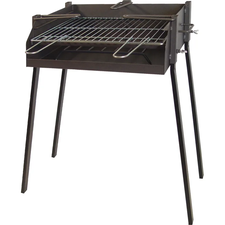 ImEx EL Zorro 71584 Holzkohlegrill quadratisch mit Halterung für Paella