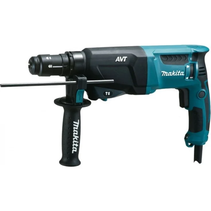 Makita HR2631FT13 Kombi-Hammer für Werkzeugaufnahme SDS-Plus 26 mm, mit Softgriff, im Alukoffer, – Bild 2