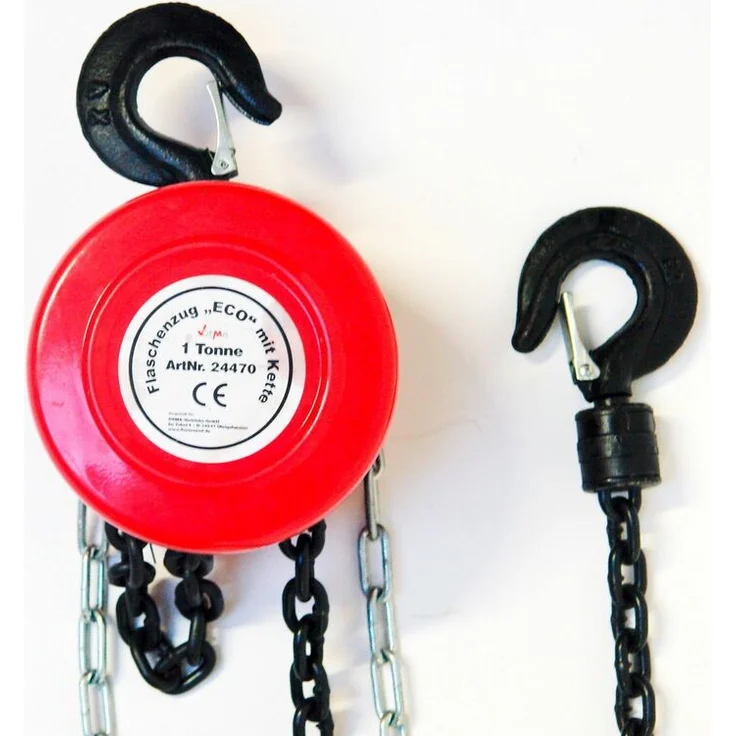 Kettenzug Flaschenzug Handkettenzug Kettenflaschenzug 1000 kg bis 2.5 m Hub