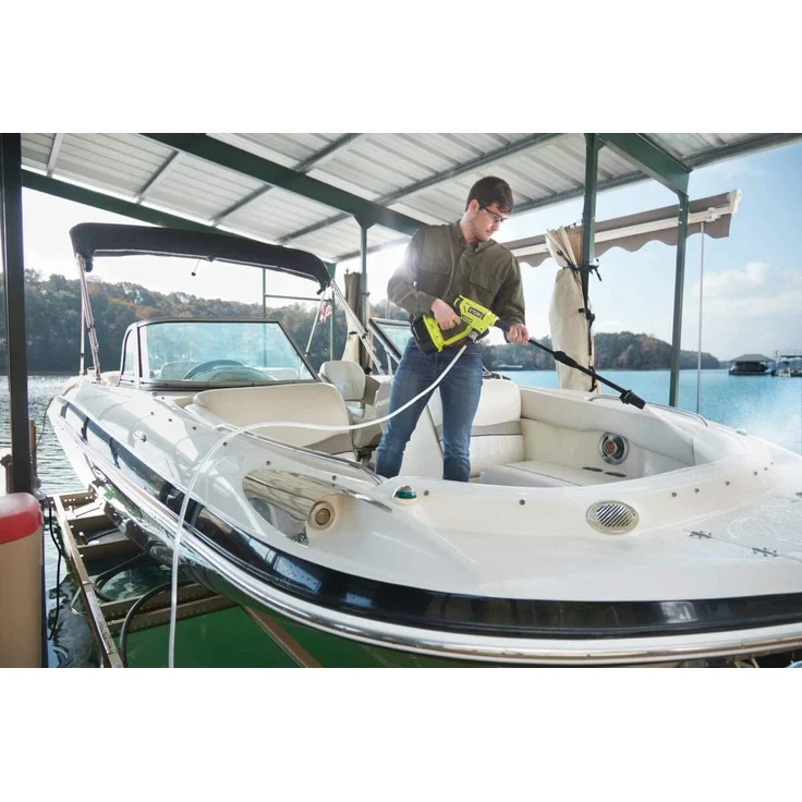 RYOBI RY18PW22A-0 18 V mobiler Akku-Mitteldruckreiniger 22 bar 3-fach Düse - RYOBI Hochdruckreiniger ohne Akku ohne Ladegerät – Bild 4