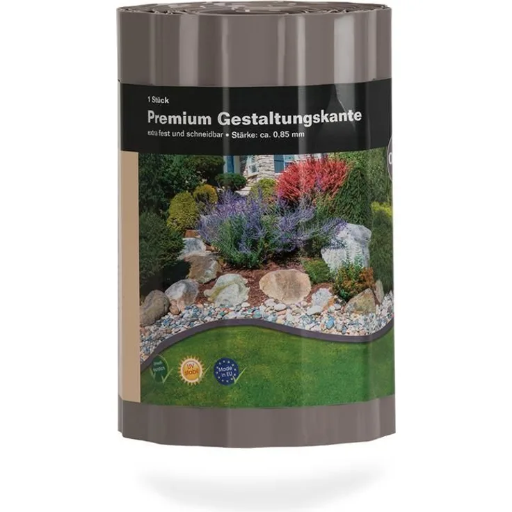 Gestaltungskante Premium taupe 20 cm x 6 lfm
