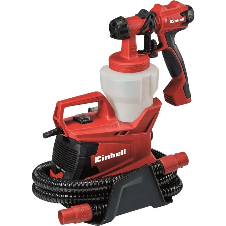 Einhell Elektrisches Farbsprühsystem TC-SY 700 S (700 W, halbstationär, mittelgroße bis große Arbeitsflächen, für Lacke, Lasuren und Innenwandfarben) – Bild 1