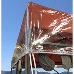 Pavillon Schutzhaube 3x3m für Doppeldach Wasserdicht Transparent