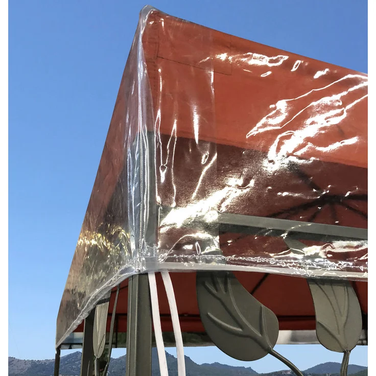 Pavillon Schutzhaube 3x3m für Doppeldach Wasserdicht Transparent – Bild 1