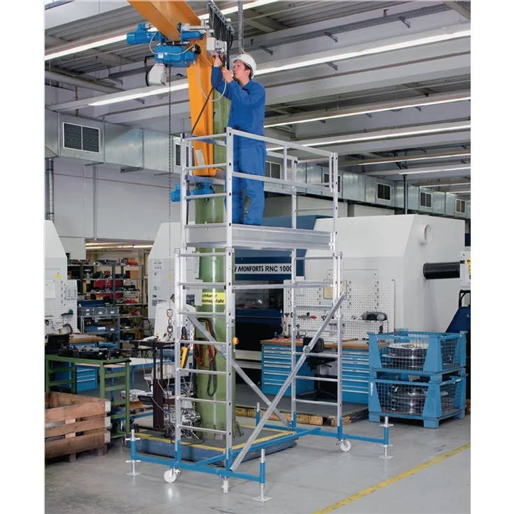 Zarges Fahrgerüst Arbeits-B800xL2300mm Alu.Gerüsthöhe 2310-3520mm 2 kN/m