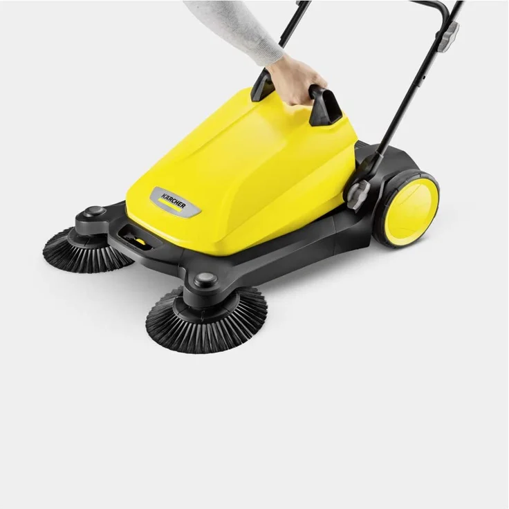 Kärcher 1.766-360.0 S 4 Twin Max. Flächenleistung 2400m²-h, 1 Paar Seitenbesen, Kehrbehälter 20 l, Arbeitsbreite 680 mm, platzsparende Verstauung, höhenverstellbarer Schubbügel – Bild 2
