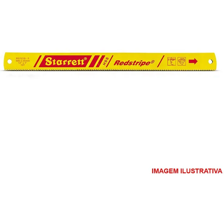 Starrett rs1806?7 Handytasche Redstripe massiv High Speed Steel Power Bügelsäge Blade, 0,2 cm Dick, 6 TPI, 45,7 cm Länge x 1?5-20,3 cm Breite