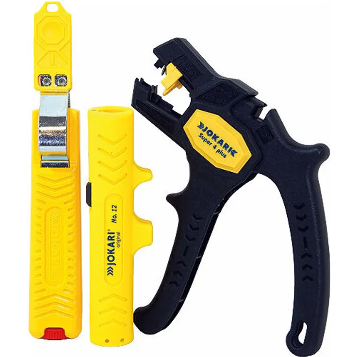 Kabelverarbeitungs-Set + Kabelmesser Kabel-Entmanteler und Abisolierzange - Jokari